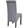 vidaXL Dining Chairs 6 pcs Light Grey Fabric