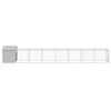 vidaXL Chicken Cage with Run Light Grey 117x813x123 cm Galvanised Steel