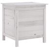 vidaXL Garden Storage Box White 50x49x56,5 cm Solid Wood Fir