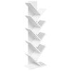 vidaXL Tree Bookshelf 6-Tier 30 x 18 x 100 cm Engineered Wood White