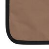 vidaXL Folding Beach Mats 2 pcs Steel and Fabric Brown