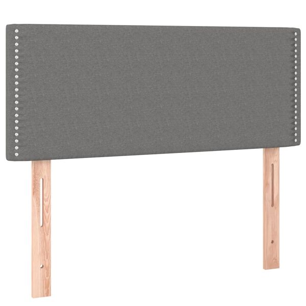 vidaXL LED Headboard Dark Grey 100 cm Fabric