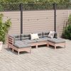 vidaXL 6 Piece Garden Sofa Set with Cushions Solid Wood Douglas Fir