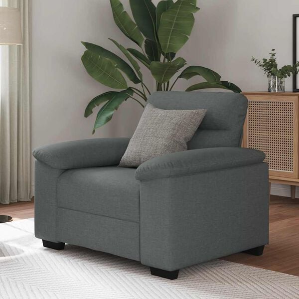 vidaXL Sofa Chair Dark Grey 60 cm Fabric