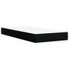 vidaXL Box Spring Bed with Mattress Black King Single Fabric
