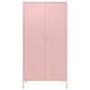 vidaXL Wardrobe Pink 90x50x180 cm Steel
