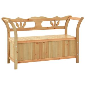vidaXL Bench 107x45x75.5 cm Solid Wood Fir