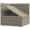 vidaXL 11 Piece Garden Lounge Set with Cushions Grey Poly Rattan