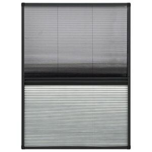 vidaXL Plisse Insect Screen for Windows Aluminium 80x120 cm with Shade