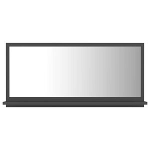 vidaXL Mirror | Grey | Engineered wood, acrylic | Large | Wall Mirror
