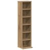 vidaXL CD Cabinet Artisan Oak 21x20x88 cm Engineered Wood