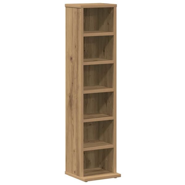 vidaXL CD Cabinet Artisan Oak 21x20x88 cm Engineered Wood