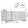 vidaXL Outdoor Dog Kennel with Canopy Top 382x192x225 cm