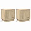 vidaXL Bedside Cabinet 2 pcs Sonoma Oak 44 x 34.5 x 45 cm