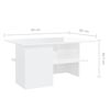vidaXL Coffee Table High Gloss White 90x60x46.5 cm Engineered Wood
