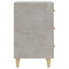 vidaXL Bedside Cabinet Concrete Grey 40x40x66 cm Engineered Wood