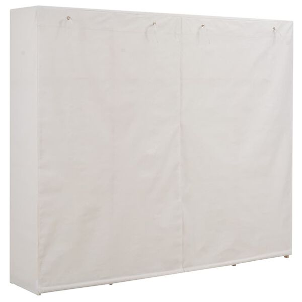 vidaXL Wardrobe White 200x40x170 cm Fabric