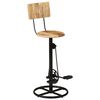 vidaXL Bar Stools 2 pcs Solid Wood Mango