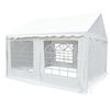 vidaXL Garden Marquee PVC 4x4 m White