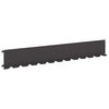 vidaXL Lawn Edging 20 pcs 102 x 15 x 4 cm Steel Black