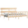 vidaXL Bed Frame without Mattress Super King Size Solid Wood Pine