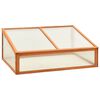 vidaXL Greenhouse | Orange | Solid firwood with PC board | Medium