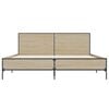 vidaXL Bed Frame without Mattress Sonoma Oak 135x190 cm Double