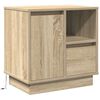 vidaXL Bedside Cabinet with Drawer 2 pcs Sonoma Oak 50 x 34.5 x 50 cm
