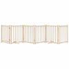 vidaXL Dog Gate with Door Foldable 6 Panels 300 cm Solid Wood Fir