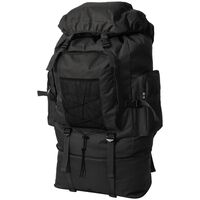 vidaXL Army-Style Backpack XXL 100 L Black