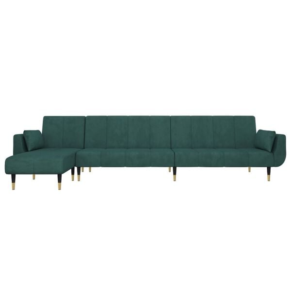 vidaXL 2 Piece Sofa Set Dark Grey Velvet