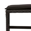 vidaXL 17 Piece Garden Dining Set with Cushions Black Poly Rattan