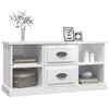 vidaXL TV Cabinet High Gloss White 99.5x35.5x48 cm Engineered Wood