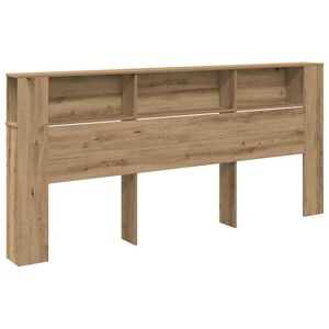 vidaXL Headboard Cabinet Artisan Oak Engineered Wood