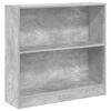 vidaXL Bookcase Concrete Grey 80x24x75 cm Engineered Wood