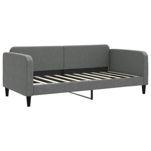 vidaXL Day Bed without Mattress Dark Grey 90x190 cm Fabric