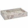 vidaXL Sink Grey 58x39x10 cm Marble