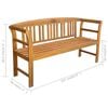 vidaXL Garden Bench 157 cm Solid Acacia Wood