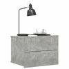 vidaXL Bedside Cabinet Concrete Grey 40x30x30 cm Engineered Wood