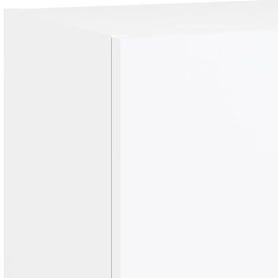 vidaXL TV Cabinets with LED Lights 2 pcs White 40.5x30x90 cm