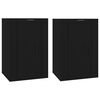 vidaXL Wall Mounted TV Cabinets 2 pcs Black 40x34.5x60 cm