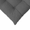 vidaXL Seat Cushions 4 pcs Dark Grey 40 x 40 x 6 cm Fabric