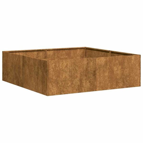 vidaXL Planter Rusty 100x100x30 cm Weathering Steel