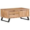 vidaXL Coffee Table 90x50x40 cm Solid Acacia Wood with Live Edges
