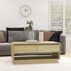 vidaXL Coffee Table Sonoma Oak 102.5x55x44 cm Engineered Wood