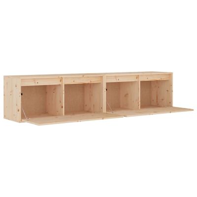 vidaXL Wall Cabinets 2 pcs 80x30x35 cm Solid Wood Pine