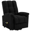 vidaXL Stand up Massage Chair Black Fabric