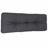 vidaXL Pallet Cushion Anthracite 120x40x12 cm Fabric