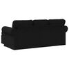 vidaXL Sofa Black 195 x 138 x 80 cm Fabric