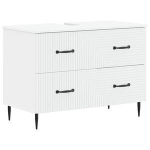 vidaXL Bathroom Sink Cabinet HAARLEM White 82 x 41x 58.5 cm